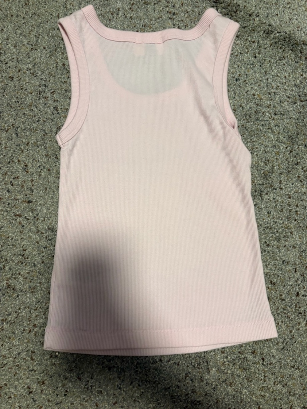 Light Pink Ribbed Tank Top - Picture 5 of 5
